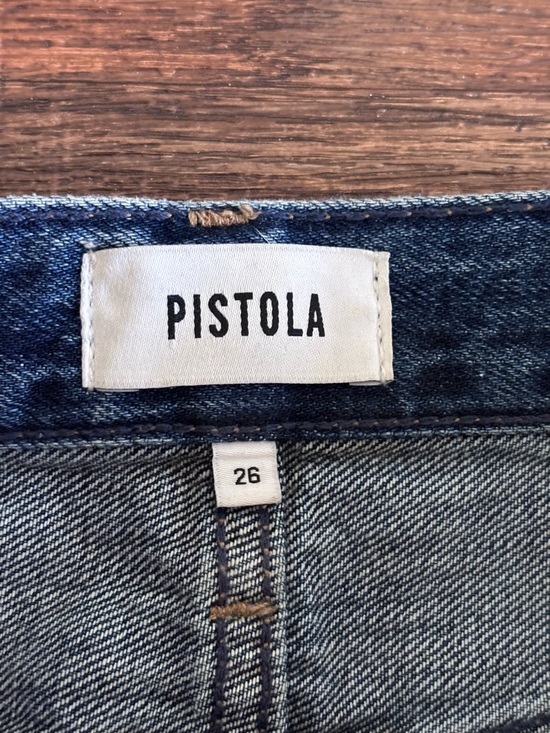 Pistola Ryder High Rise Cuffed Straight Jeans Fulton 26 - Picture 4 of 14